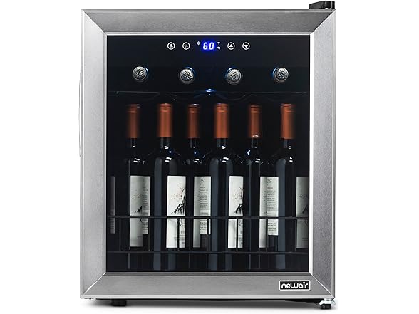 Newair Wine Fridge w/ Digital Thermostat - 16 Bottle
