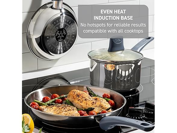 T-fal Essentials Steel Saute Pan 3.5Qt