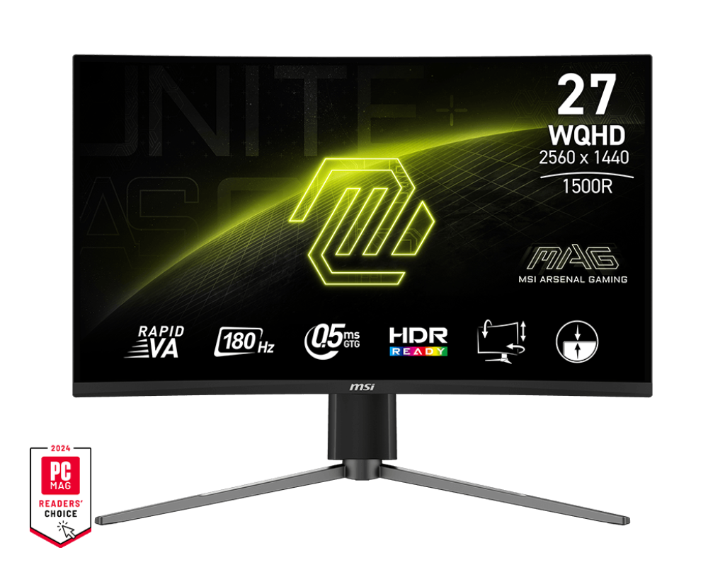 MSI 27" QHD Curved Monitor | MAG 27CQ6PF - Gallery 2