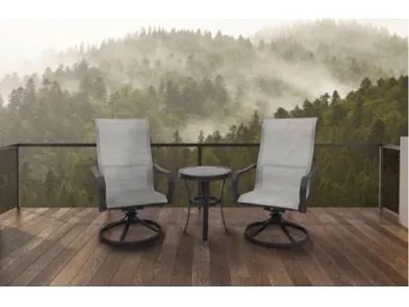 Four Seasons Courtyard Palermo 3 Piece Aluminum Bistro Set