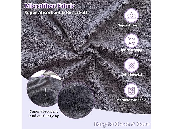 Periflowin Dog Drying Coat Bathrobe Towel