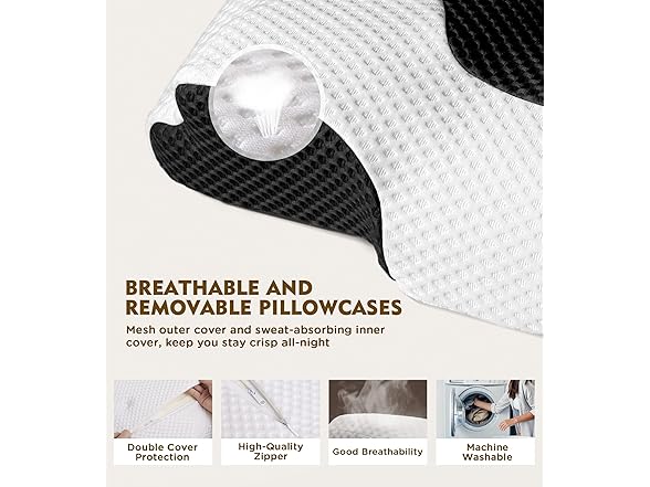 Osteo W0012 Cervical Bed Pillow for Neck Pain Relief