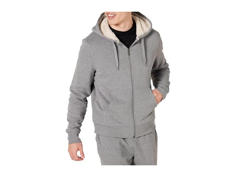 Amazon Essentials Men Sherpa-Lined Full-Zip Hoodie - Gallery 9