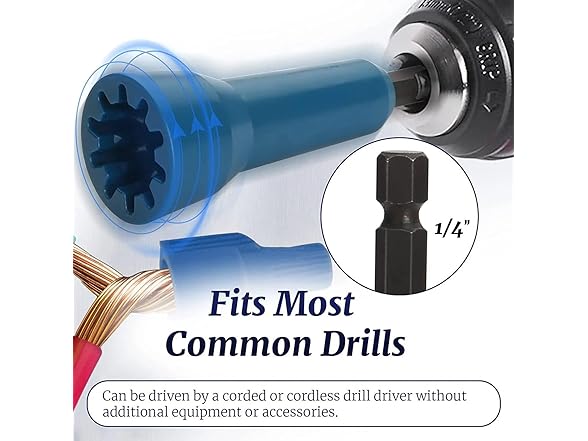 hanachi Wire Stripper for Drill,Wire Stripping