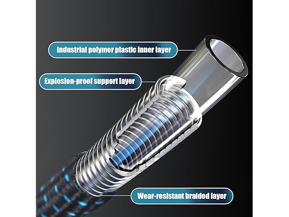 Flexible Garden Hose with Metal Fittings