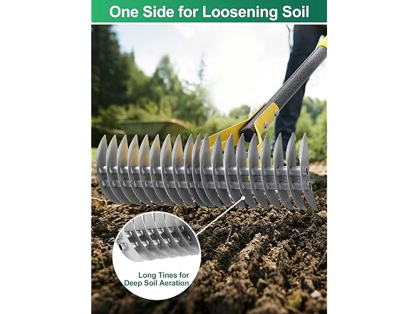 2-in-1 Lawns Manual Dethatcher 55"