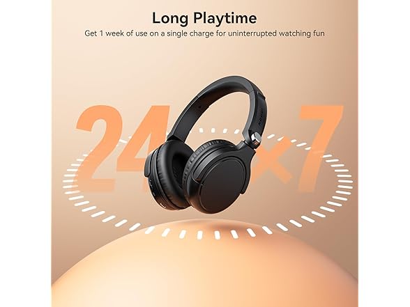 NOUUI Wireless Headphones for TV Watching