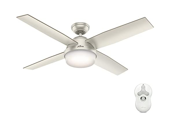 Hunter Fan 52" Contemporary Matte Nickel I/O