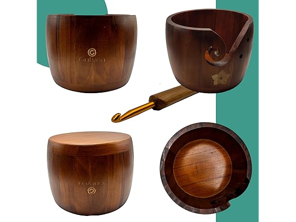 Gutyca Yarn Bowl for Crocheting Kit