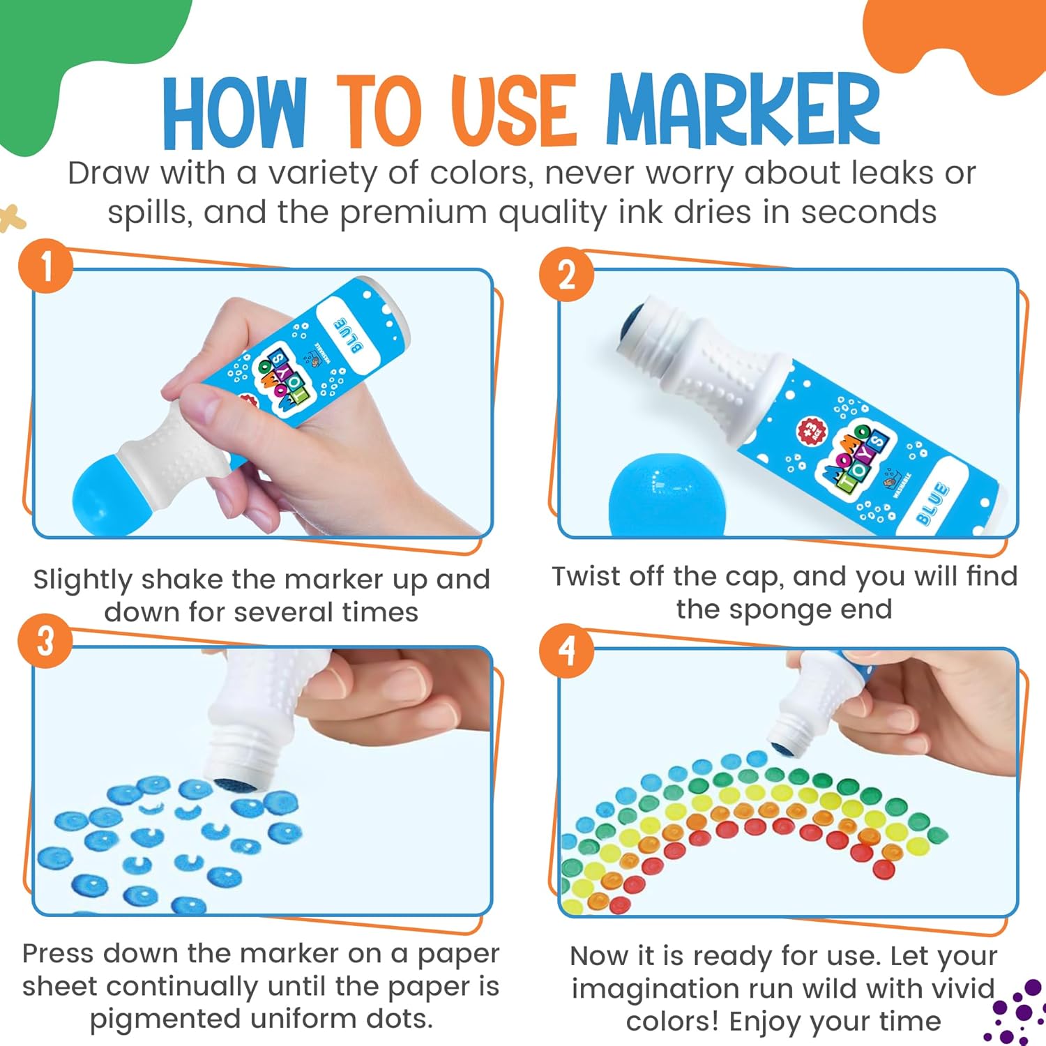 16-Pack Dot Markers w/ Activity Sheets - Gallery 4