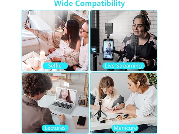 Anautin Selfie Light, 60 LED 2200mAh Rechargeable Cell Phone Fill Light