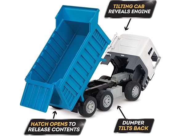 Driven by Battat – Large 18 Inch Dump Truck for Kids