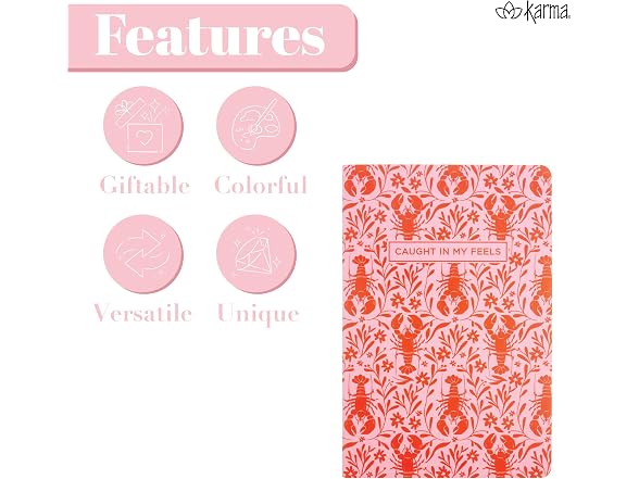 Karma Lined Journal Notebook A5 80 Pages
