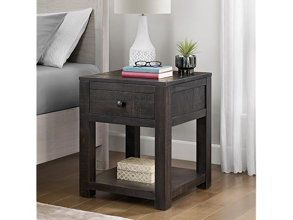 Alaterre Durham Side Table Dark Brown