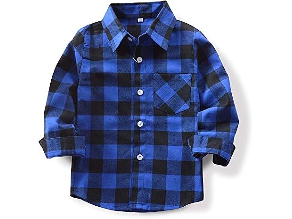 Sobrisah Boys (2T) Shirts Long Sleeve Button Shirt