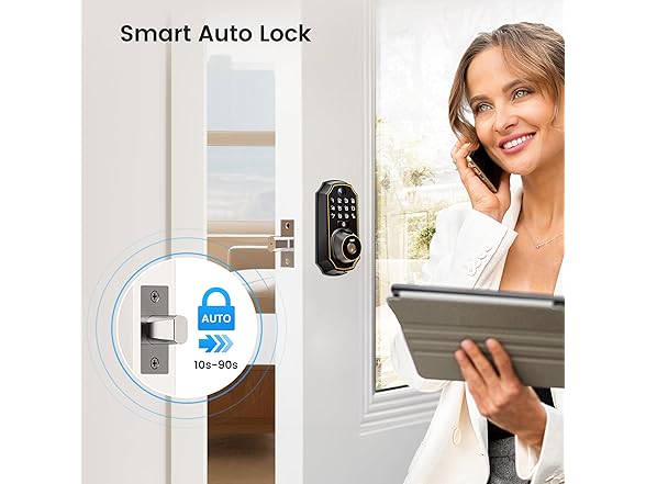 Smart Door Lock w/ Camera & Fingerprint