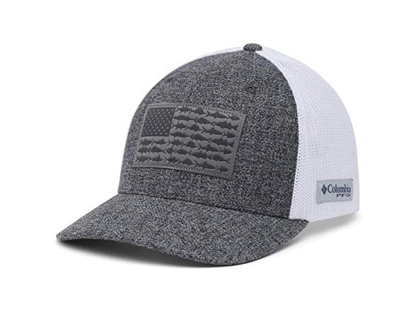 Grill Heather, White, Us Fish Flag