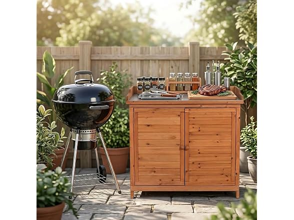GDLF Outdoor Garden Patio Wooden Storage - Gallery 3