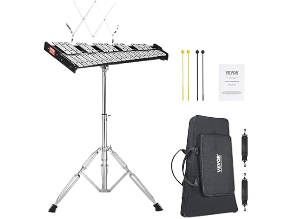 VEVOR 32 Note Glockenspiel Xylophone Bell Kit