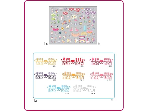 Aquabeads 40-Piece Multicolor Nail Craft Kit