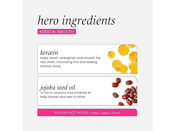 HASK Keratin Smoothing Shampoo + Conditioner Set