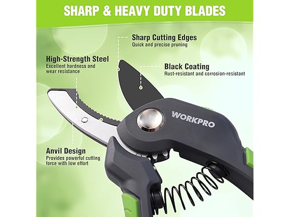 WORKPRO 8.5 Anvil Pruning Shear