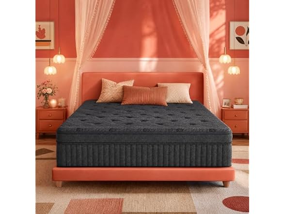 Mutesleep 12 Inch King Hybrid Mattress, Medium Firm