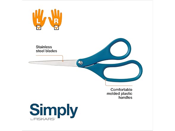 Fiskars 2-Pack 8" All Purpose Scissors