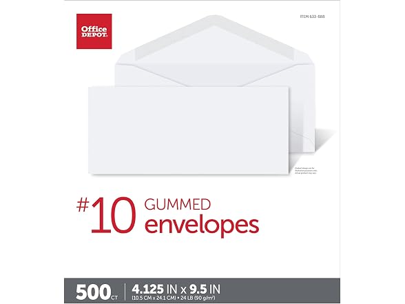 Office Depot All-Purpose Envelopes, #10 (4 1/8in. x 9 1/2in.)