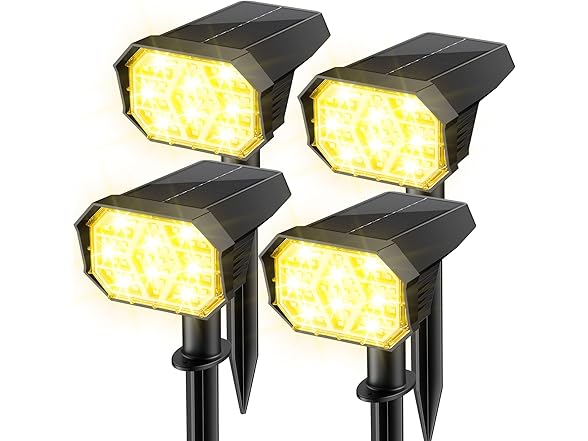 Brightown Solar Lights OutdoorWarm White