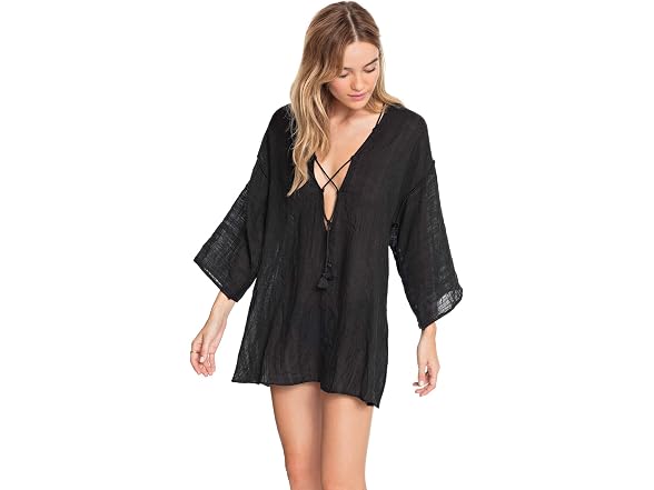 Robin Piccone Women (S) Short V-Neck Dress Black