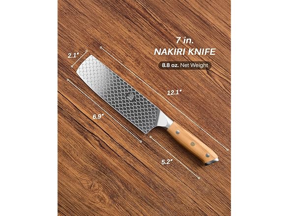 7 in. Japanese Nakiri Knife, Koi Series