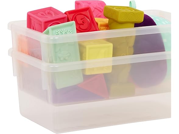 B. toys – Toys Storage Organizer – 10 Stackable Toy Bins