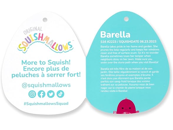 Squishmallows Original 16" Barella Betta Fish