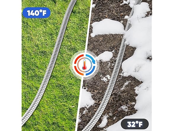 GAGALUGEC Stainless Steel Garden Hose | 50 ft