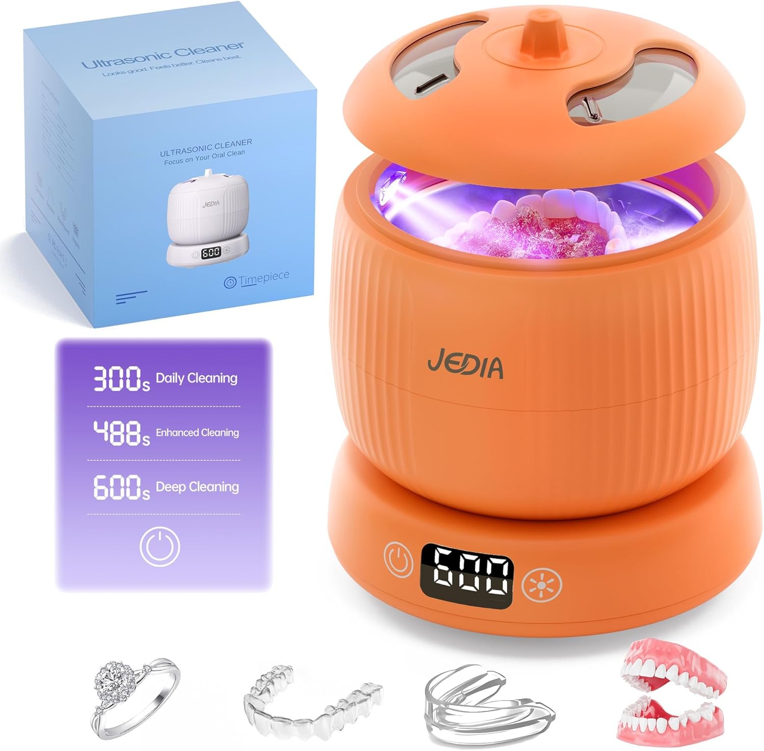 Ultrasonic Retainer Cleaner 45kHz 4-Mode - Gallery 11