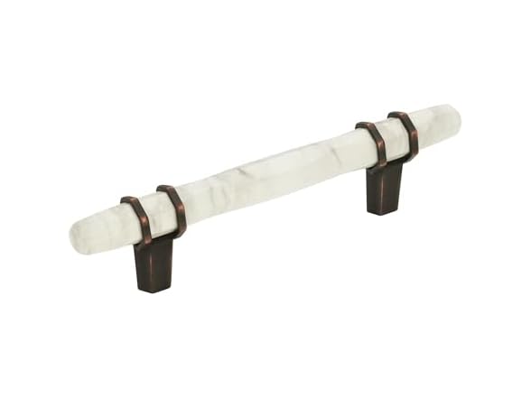 Amerock Amerock | Cabinet Pull | Marble White| 3-3/4 inch