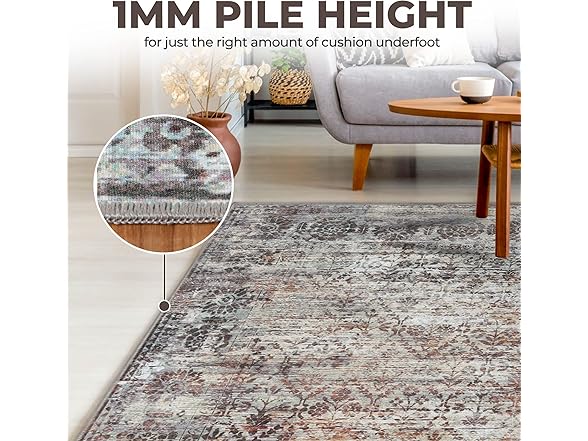 Superior 2'x3' Diamond Lattice Non-Slip Indoor Rug