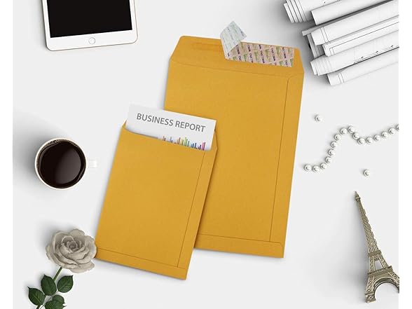 Peel & Seal Open End Envelopes
