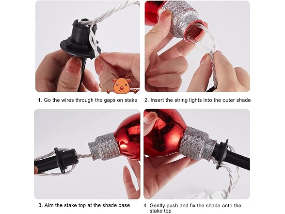 Minetom Christmas Pathway Lights 2-Pk