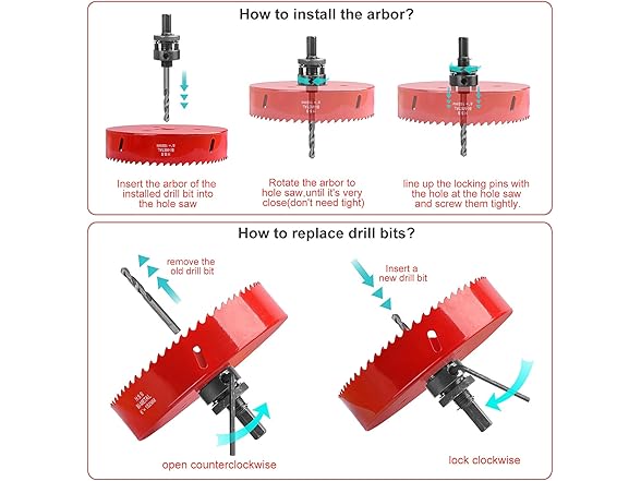 NISUSK 6 Inch Hole Saw