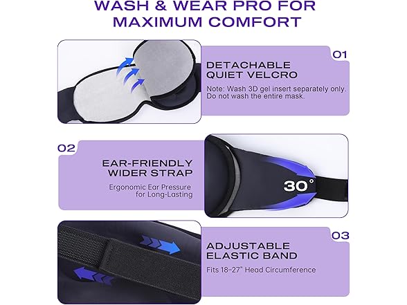 TOPOINT weighted gel eye mask