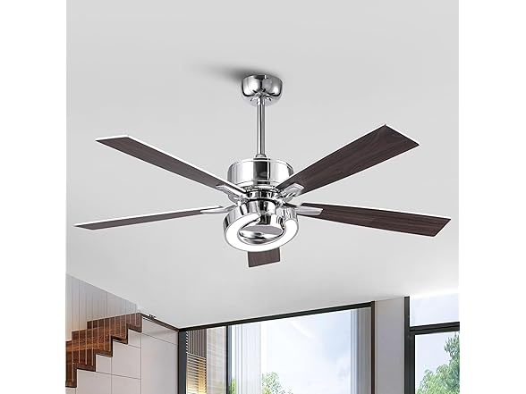 Parrot Uncle 52 Inch Ceiling Fan with Light and Remote