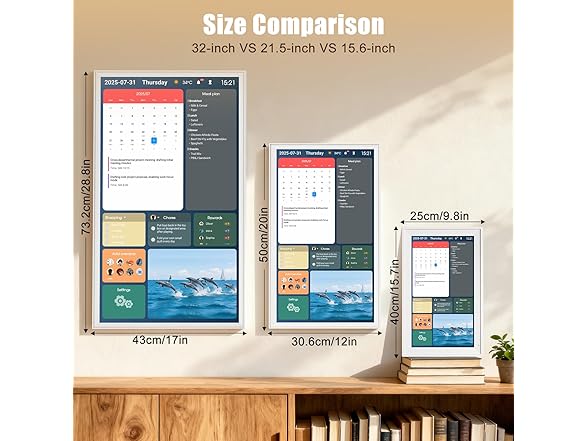 Homlab Digital Calendar 32" Smart Touchscreen