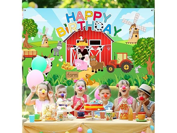 Farm Happy Birthday Photo Background