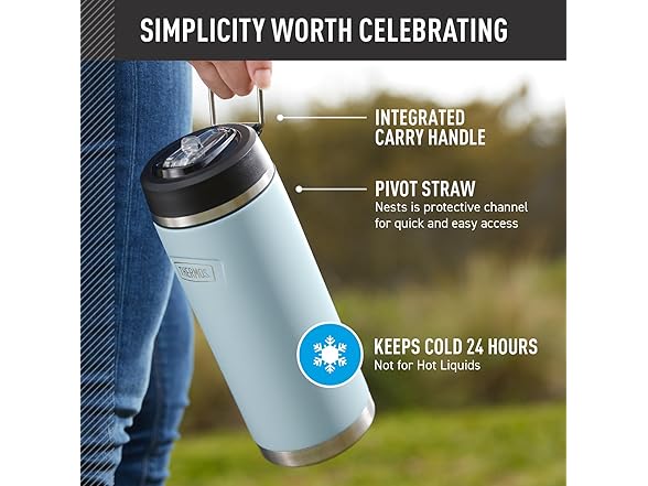 THERMOS ICON 32oz Stainless Bottle, Pink