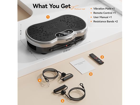 HTM Vibration Plate Exercise Machine - Gallery 8