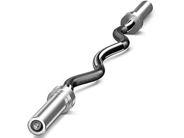 $24.99, Was $69.99, 64% Off! Elevens Olympic Barbell EZ Bar Curl Bar dealfomo