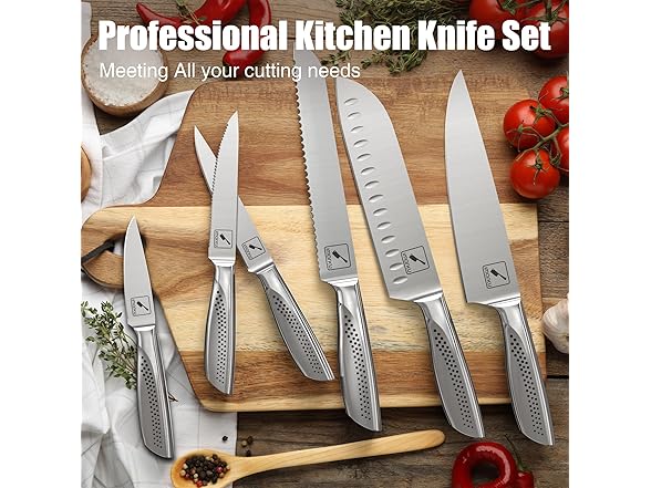 imarku15 PCS Kitchen Knife Set
