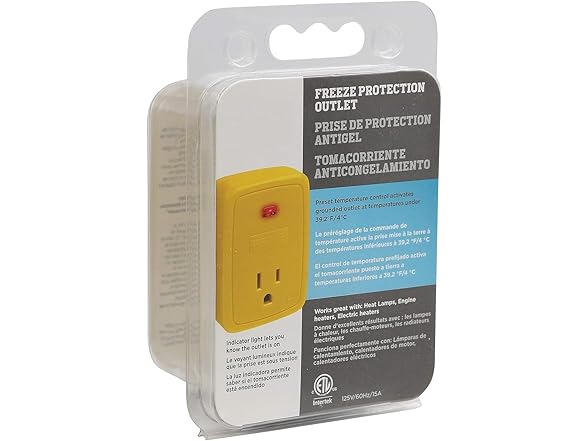 Clear Power Freeze Protection Outlet